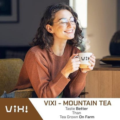 VIXI Jasmine Green Tea Loose Leaves, 16 Oz, Jazmine Flavored, Unsweetened, Caffeinated, 100% Natural from Ancient Leaf Tea Tree, Jasmin Scented Green Looseleaf for Hot and Cold Brew