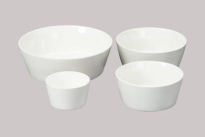 Bone China Cone Shape, Elegance White Serving Bowl 45oz, Case of 6