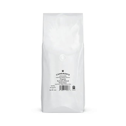 Cameron's Coffee Roasted Whole Bean Coffee, Organic Sumatra Blend, 4 Pound
