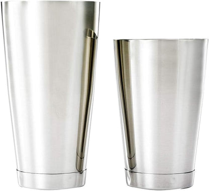 Barfly Cocktail Tin, Set (18 oz and 28 oz), Stainless Steel, Double Heavy Gauge