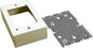 Legrand Wiremold B-3 Metal Raceway for Extending Power, 500 Series, 1 Gang Deep Outlet Box, 1 3/8" Deep, Ivory (1 Pack)
