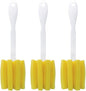 LOLA Glass & Jar Sponge Brush, Star Shaped, 3 Pack, Foam Material, Dishwasher Safe, Non-Scratch, Perfect for Glasses, Mugs, Bottles