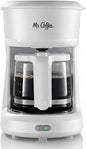 Mr. Coffee 2134286 ® 5-Cup Mini Brew Switch Coffee Maker, White