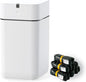 Airdeer Automatic Trash Can, 4 Gallon Self Sealing and Self-Changing Smart Trash Can, Motion Sensor, Touchless Garbage can with lid for Kitchen Bathroom Bedroom, 6 Refill Rings(A1, Black Line)