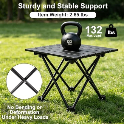 2 Pcs Portable Camping Table, Folding Beach Table