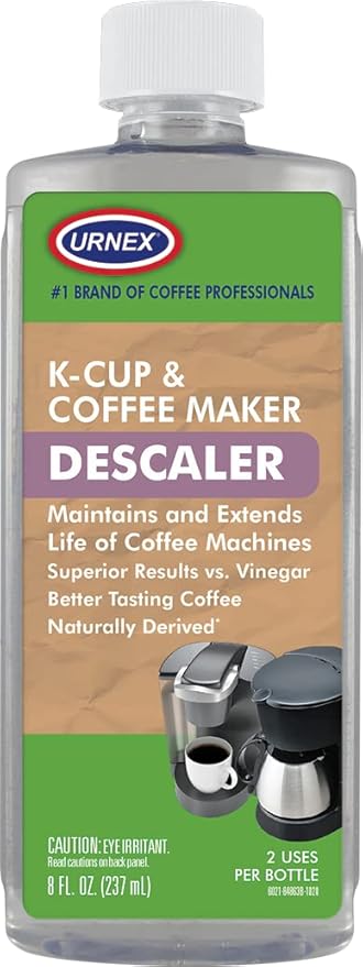 Descaler (2 Uses Per Bottle) - Universal Descaling Solution for Keurig, Nespresso, Delonghi and All Single Use Coffee and Espresso Machines - Made in the USA