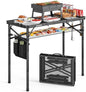 Raynesys Portable Folding Grill Table for Outside for Picnic, Camping