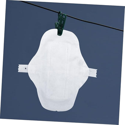 3pcs Reusable Organic Cotton Sanitary Towels Washable Menstrual Pads with Hidden Button for Women Comfortable Breathable Environmentally Friendly
