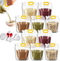 Airtight Grain Storage Bags with Handle - Cereal Containers with Pour Spout, Reusable Rice Food Sealed Container (10PCS,Large-350 OZ)