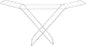 Diydeg Clothes Drying Rack, Foldable Portable Laundry Drying Rack with Height Adjustable Wings, Space Saving Heavy Duty Metal Clothes Hanger for Indoor Outdoor Use, Laundry Room