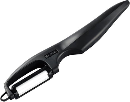 Kyocera Advanced Ceramic Vertical Double Edge Blade Peeler, Black