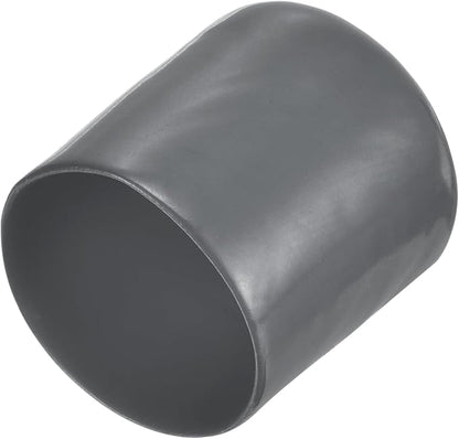 uxcell 20pcs Rubber End Caps 26mm ID Vinyl Round Tube Bolt Cap Cover Thread Protectors Dark Grey