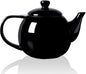 Sweejar Porcelain Teapot with Removable Stainless Steel Infuser,Microwave & Dishwasher Safe Tea Pots for Loose Tea,Tea Infuser Pots for Chrismas Women Gift (30oz Black)