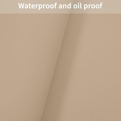 Leather Table Cover,1.8mm Thick,12x78 Inch Desk Cover,Dresser Cover Top,Dresser Protector Top,Dresser Cover,End Table Cover.(Light Brown+Gray,12x78)