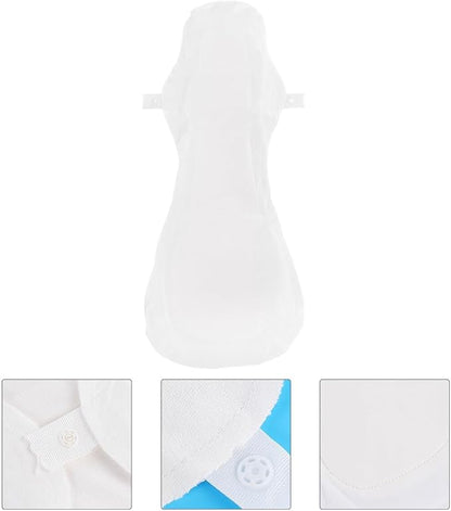 2pcs Reusable Cotton Sanitary Pads with Convenient Button Breathable Washable Menstrual Cloth Towels for Women Strong Absorption and Leak Protection Eco-Friendly Sanitary Napkins