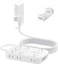 20FT Extension Cord with Outlet Cover & Multi USB, Ultra Thin Outlet Concealer with Cord & 12AC Outlet 6 USB (24W/4.8A), Charging Station for Multiple Devices, for Behind Wall Furniture Couch TV