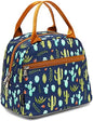 FlowFly Insulated Lunch Cooler Bag - Tote Bag Organizer for Women/Men, Cactus