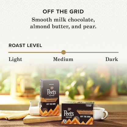 Peet's Coffee, Medium Roast Keurig K-Cup Pods - Off The Grid 10 Count (1 Box of 10 Pods)