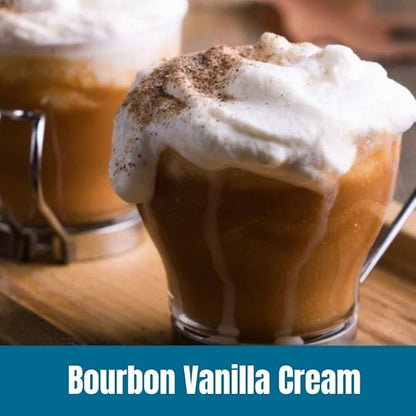 Door County Coffee Bourbon Vanilla Cream Flavored Ground - 10oz Bag - Medium Roast - 100% Specialty Arabica - Flavored Gourmet - Bourbon Vanilla Cream