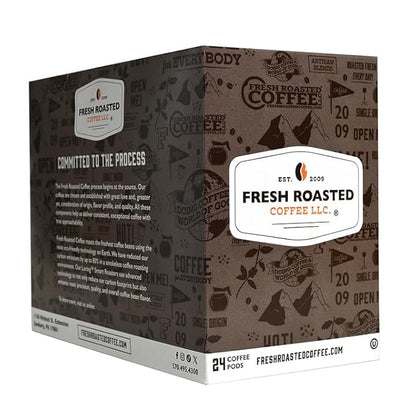 Fresh Roasted Coffee, Organic Java Taman Dadar | USDA Organic, RFA, Kosher | Medium Roast 72 Pods for K Cup Brewers
