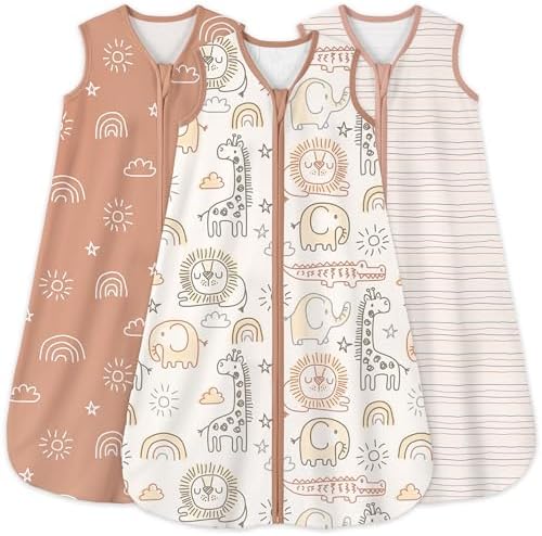 Yoofoss Baby Sleep Sack 18-24 Month 0.5TOG 100% Organic Cotton 2-Way Zipper