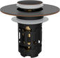 Hibbent Upgraded 3 in 1 Bathroom Sink Drain Strainer, Universal Pop Up Stopper with Removable Stainless Steel Filter Basket Hair Catcher, Sink Plug for 1.1''~2.36'' Basin, Oil-Rubbed Bronze