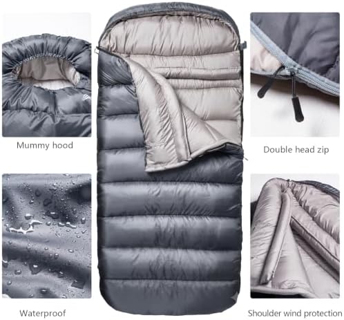 BISINNA 0 Degree Sleeping Bag XL for Adults Cold Weather Sleeping Bags Winter Big and Tall Large Sleeping Bags Zero Degree Camping