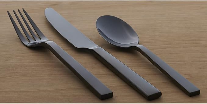 Oneida Chefs Table Midnight Matte 20-Piece Silverware Set