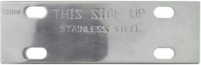 Chef Master Griddle Scraper Replacement Blade - 5 1/2" Wide x 1.2mm Thick - Stainless Steel Reversible Blade - Fits Most Scrapers - Double Beveled Edge for Chrome Griddle