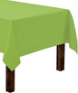 Gee Di Moda Rectangle Tablecloth - 60 x 102 Inch Apple Green Table Cloth for 6 Foot Rectangle Table - Heavy Duty Washable Fabric - for 6 Ft Buffet Table, Holiday Party, Dinner, Wedding & Baby Shower