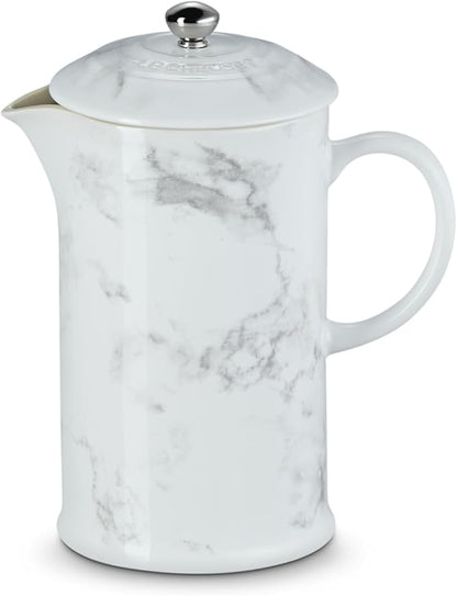 Le Creuset Stoneware 34 oz. French Press, Marble Collection