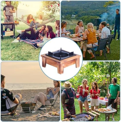 Alcohol Stove，Wood Stove，Wood Burner，Japanese Portable Stove, Suitable for Outdoor Picnicking, Making Soup, Hotpot, Grilling Meat, Boiling Water