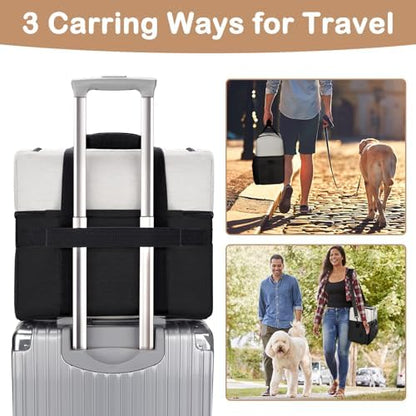 Mancro Dual Layers Dog Travel Bag, Dog Mom Gifts, Road Trip Essentials