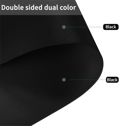 Table Pad Protector for Dining Room Table - Can Be Used On Both Sides Waterproof and Easy to Clean Good Flatness Used for Dining Table(Black+Black 54x72)
