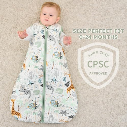 Yoofoss Baby Sleep Sack 18-24 Months Organic Cotton TOG 2.5 2-Way Zipper