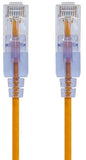 Monoprice - 116322 SlimRun Cat6A Ethernet Patch Cable - Snagless RJ45 UTP Pure Bare Copper Wire 10G 30AWG 3ft Yellow 10-Pack