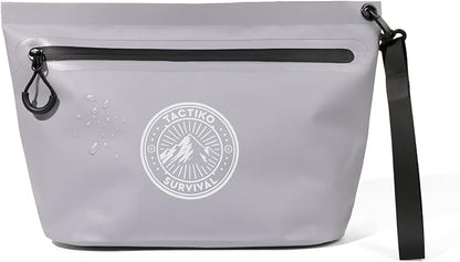 Tactiko Heavy-Duty Splash Water Resistant Zipper Pouches - Hold-All Organizers for Dry Bags, Travel Bags (1, Gray)