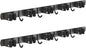 2 Pack Mop and Broom Holder Wall Mount, Non-slip Broom Hanger Wall Mount, Heavy Duty Mop Broom Organizer for Kitchen Garden Garage Laundry Room Wall Decor Organization and Storage Black 5R4H