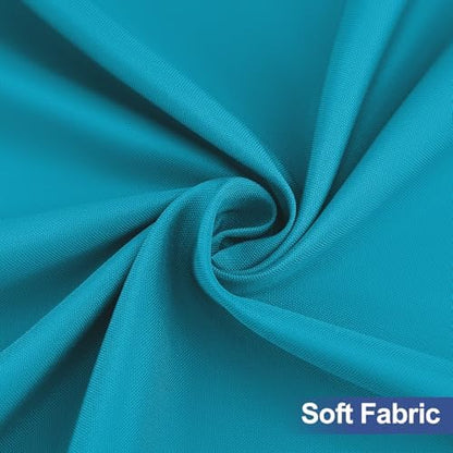 homing Rectangle Table Cloth Cover 4 Foot Teal Elastic Fitted Tablecloth