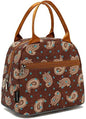 FlowFly Insulated Lunch Cooler Bag - Tote Bag Organizer for Women/Men, Cashew
