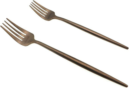 JASHII 18/10 Stainless Steel 20-Piece Matte Rose Gold Flatware Set,Dinner Knife Fork Salad Fork Dessert Spoon, Service for 4, Luxury Silverware Cutlery Utensil Sets