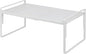 Nxconsu Cabinet Shelf Expandable Height Adjustable Shelf Organizer Riser for Kitchen Cabinet Pantry Cupboard Under Sink Countertop Organization Storage Space Saver Stackable Heavy Duty Metal White XXL