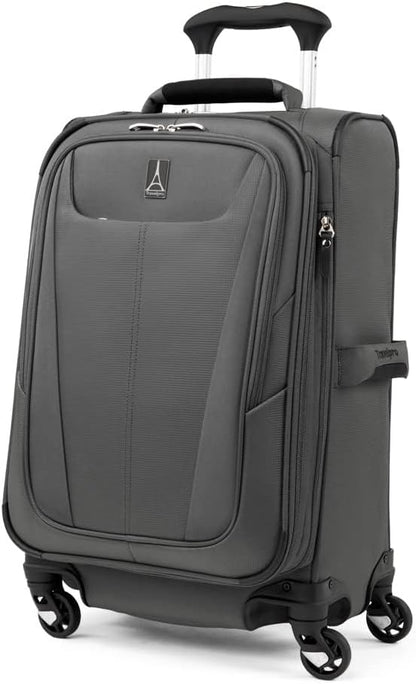 Travelpro Maxlite 5 Softside Expandable 2-Piece Luggage Set — Carry-On and Large Checked Luggage — Shadow Grey