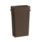 23 Gallon Brown Slim Jim Trash Can with Drop Shot Lid