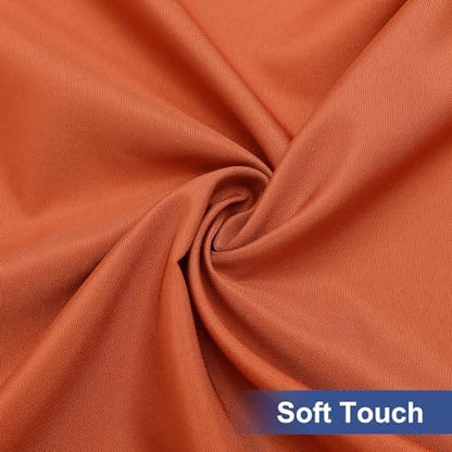 homing Rectangle Table Cloth Cover 4 Foot Rust Elastic Fitted Tablecloth
