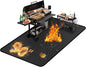 36 x 24 inches Under Grill Mat/Grill Mat for Deck, 4 Layers Under Grill Floor Mats to Protect Deck, BBQ Mat for Under BBQ Fireproof Mat Deck Patio Protect Mat Waterproof Oil-Proof Reusable