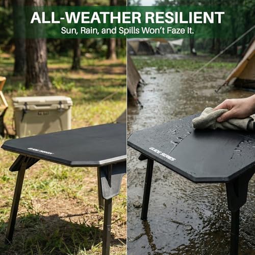 TOPCHANCES Folding Camping Table Outdoor,Ultralight Aluminum Camping Tables Multifunctional Portable Folding Table with Carrying Bag for Holiday Festival Camping Travel Picnic Grilling