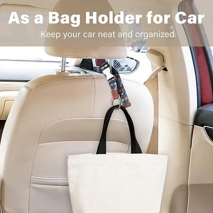 Travel Carry Strap with Ring Hooks, Buckle, Add-a-Bag Luggage Strap, Adjustable Bag Holder, Travel Clip for Carry-on Bags