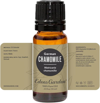 Edens Garden Chamomile- German CO2 Essential Oil- 100% Pure Premium Grade, Undiluted, Natural, Therapeutic, Aromatherapy, The Best for Diffuser, Skin, Face, Kid Safe 10 ml (.33 fl oz)