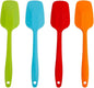 4 Piece Silicone Spatulas Heat Resistant 11inch Large Rubber Spatulas for Baking, Cooking, and Mixing Non-Stick Flexible Seamless Spatula with Stainless Steel Core
